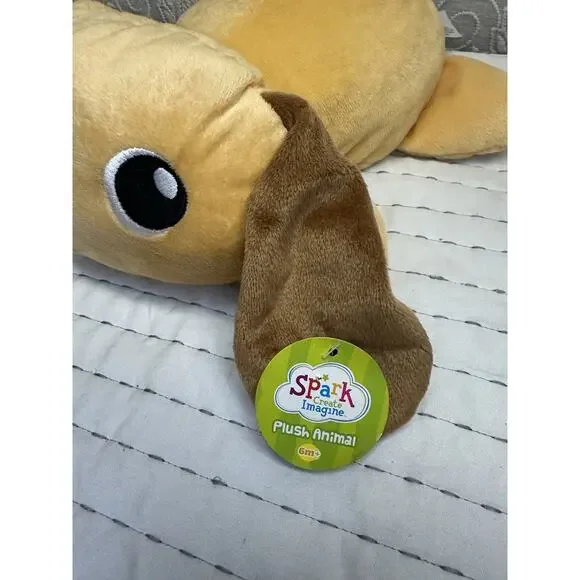 Animal Adventure Spark Create Imagine Puppy Dog Brown Laying Plush Spot 2018 12" - Picture 2 of 5